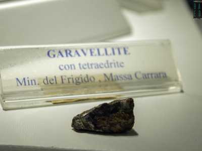 E poi la �garavellite�, piccolo minerale ritrovato in depositi idrotermali di rame e ferro dal professor Garavelli